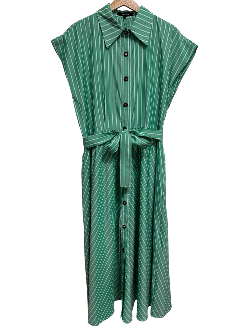 Beulah Style Striped Maxi Shirtdress Women’s One Size Vacation Tradwife Preppy
